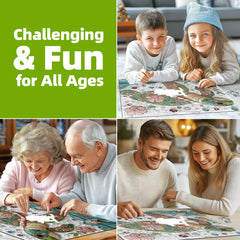 MINIWAN 500-piece puzzle assembly supports family night fun.