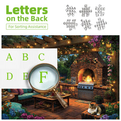 MINIWAN whimsical cats among greenery enhancing puzzle moments