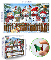 MINIWAN Christmas puzzle featuring vibrant birds among holly.