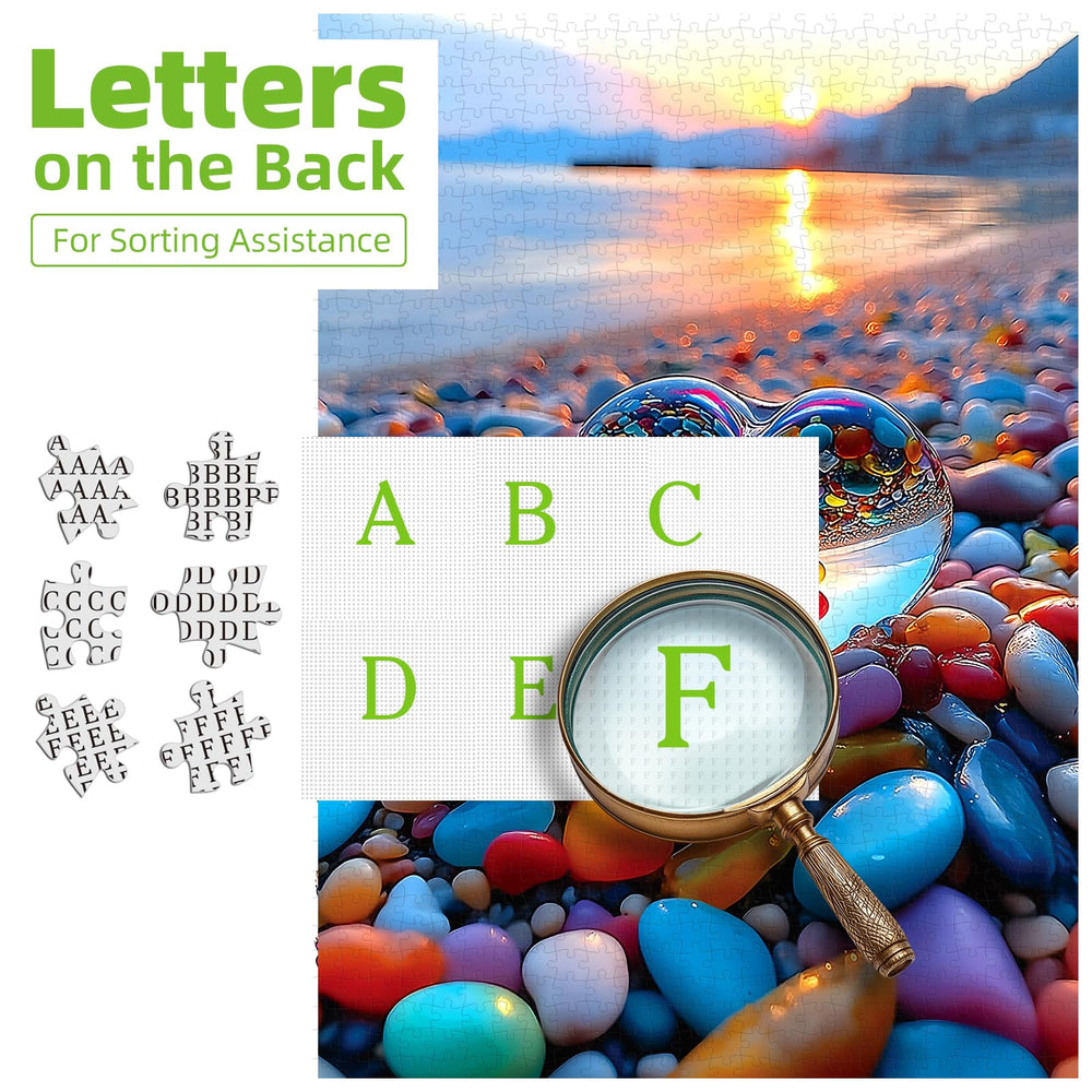 MINIWAN ocean view puzzle provides a scenic escape for focused, mindful play.