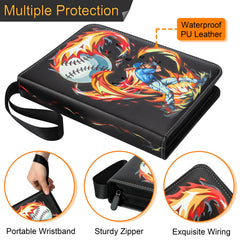 Minkeytal Flame binder spine for easy shelving and quick card access