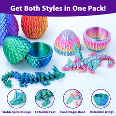 Minleway dragon eggs without wings offer versatile display options