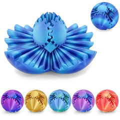 Minleway Gear Ball 3D printed design showcases rotating gears for tactile stress relief.