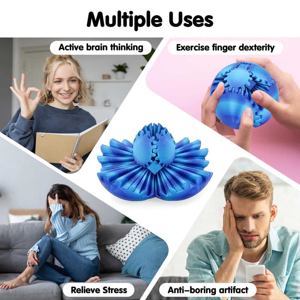 Minleway Gear Ball ergonomic hold emphasizes comfortable grip during work or study.