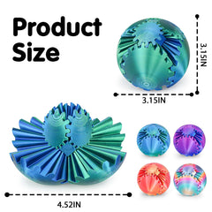 Minleway Gear Sphere spin illustrates pocket sized stress relief on the go