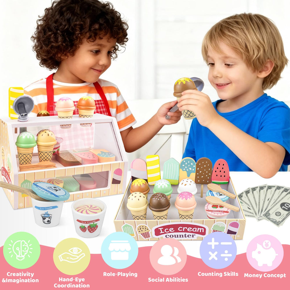 Minnot ice cream cups encourage sharing and customer-service role-play with friends