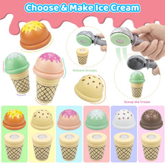 Minnot ice cream scoops set helps fine motor handling during scooping and serving