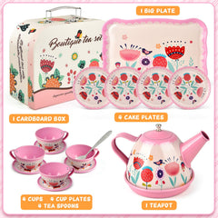 Minnot tea party tray for organized, cooperative pretend serving