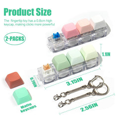 Mintcaps keyboard fidget pink clicker offers tactile feedback and audible cue.