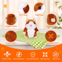 Minureda talking hamster battery-powered setup powers lively responses