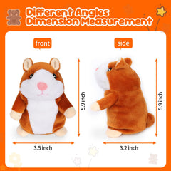 Minureda talking hamster clear sound supports language practice for children