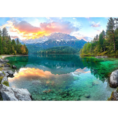 MINWAN Eibsee Lake puzzle box-front shows premium packaging for gifting.