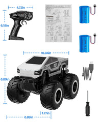 Miortior RC truck packaging opened, ready for playtime setup.