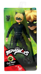 Miraculous Cat Noir action doll in black suit with Plagg for imaginative superhero play.