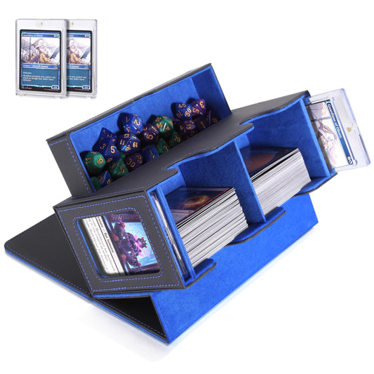Miroddi MTG deck box with commander display keeps your commander ready for quick reference.