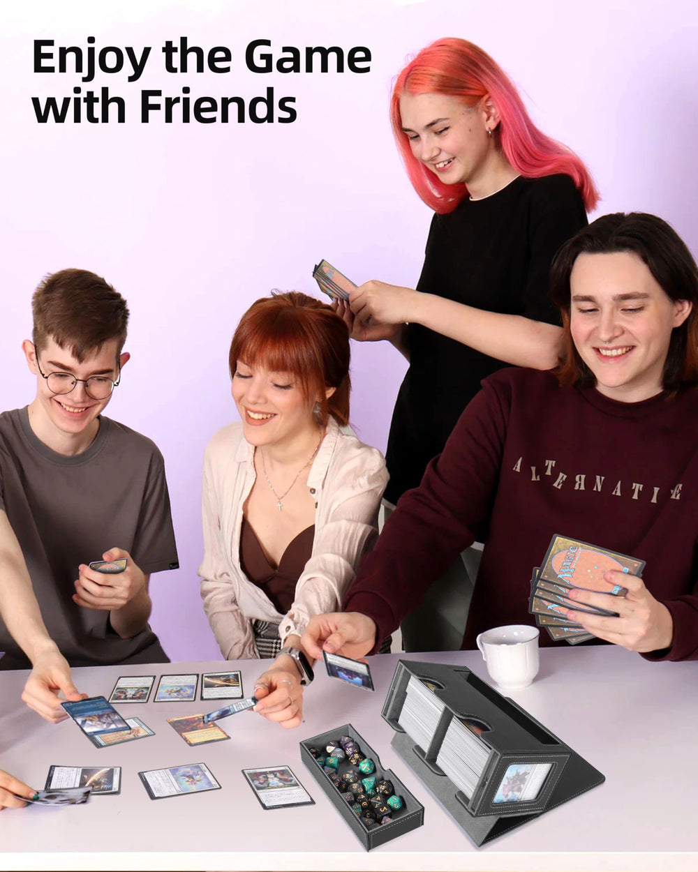 Miroddi compatibility supports MTG, Yu-Gi-Oh, Duel Masters, and more.