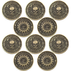 Misdary Memento Mori coin bulk packaging ready for gifting and sharing.
