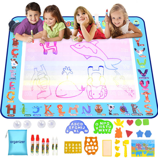 MISERWE Doodle Mat with water doodle pen for mess free creativity