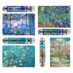 MISITU Van Gogh art puzzle in a test tube pack offers portable challenge for travel