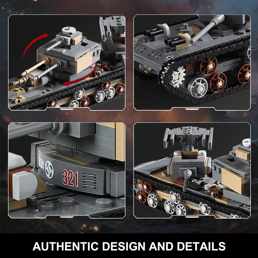 MISTBUY bricks compatible with major brands to expand army dioramas.