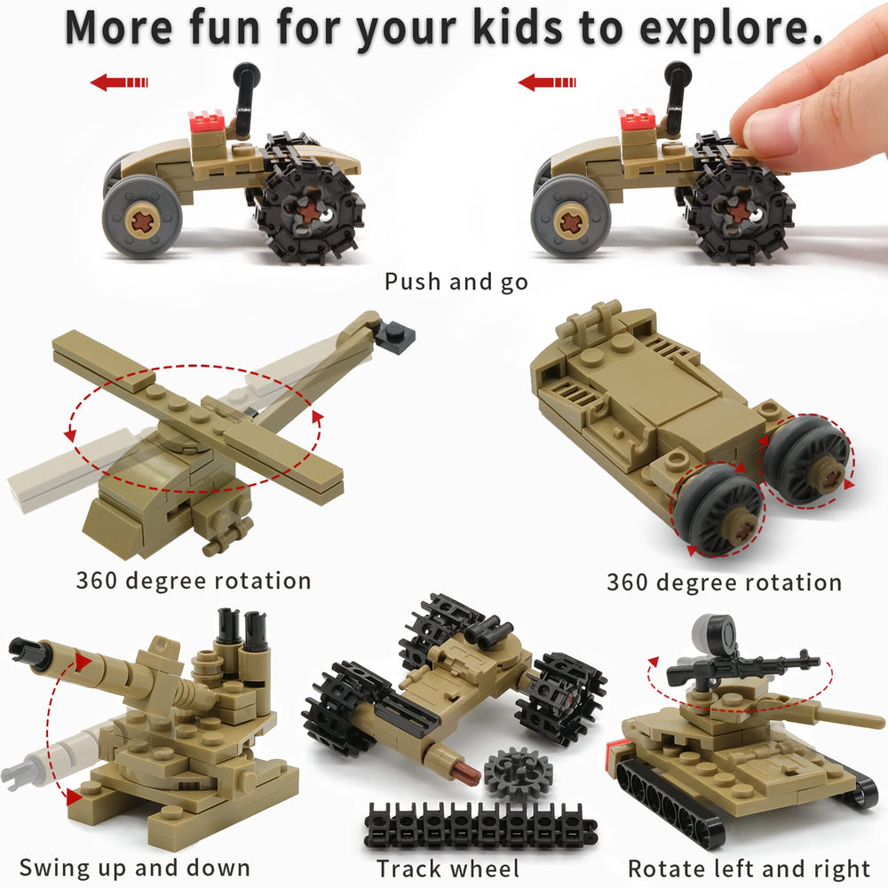 MISTBUY dual-form army models show two builds per mini model for variety.