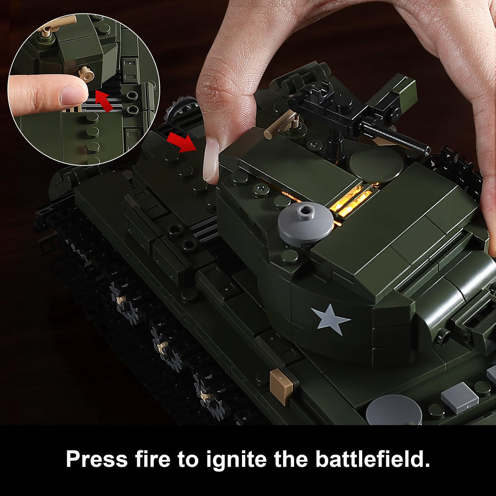 Mistbuy M26 Pershing tank model front view.