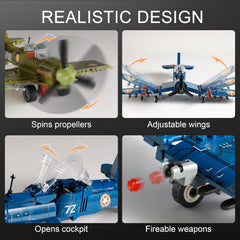 Mistbuy spinning propellers add dynamic realism during play.