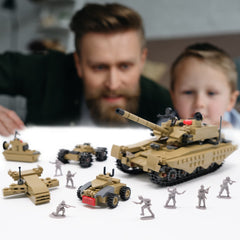 MISTBUY sixteen small military models display diverse mini models for creative missions.