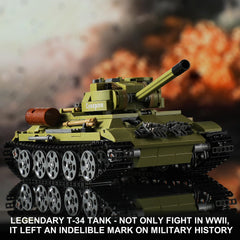 MISTBUY WW2 LED combat lights illuminate tank details for dramatic display.
