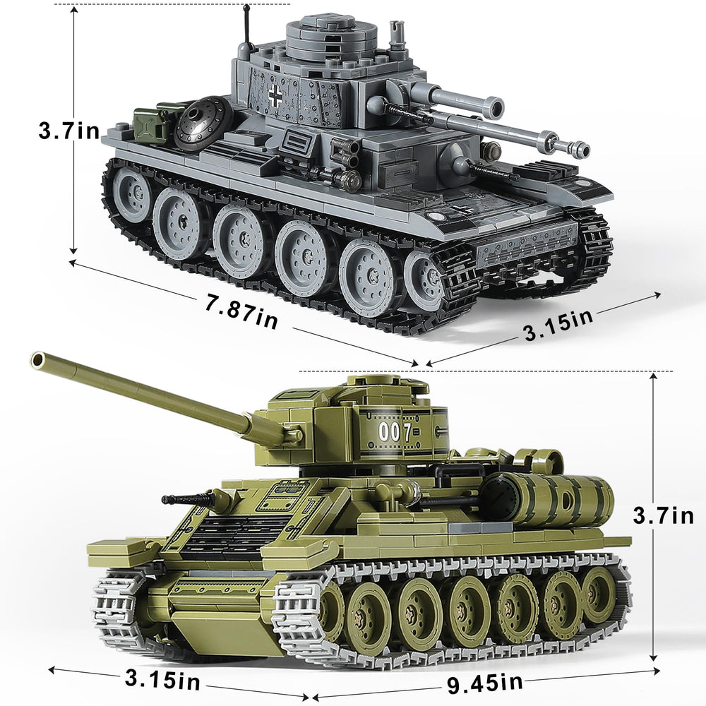 Mistbuy WWII tank gift set ideal for military enthusiasts