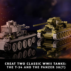 Mistbuy Lego-compatible tanks spark creative building fun