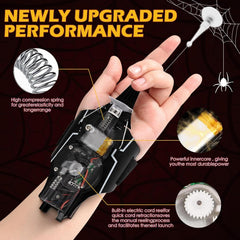 M MITLINK Spider Toy magnet adhesion demonstrates metal-surface play after launch.