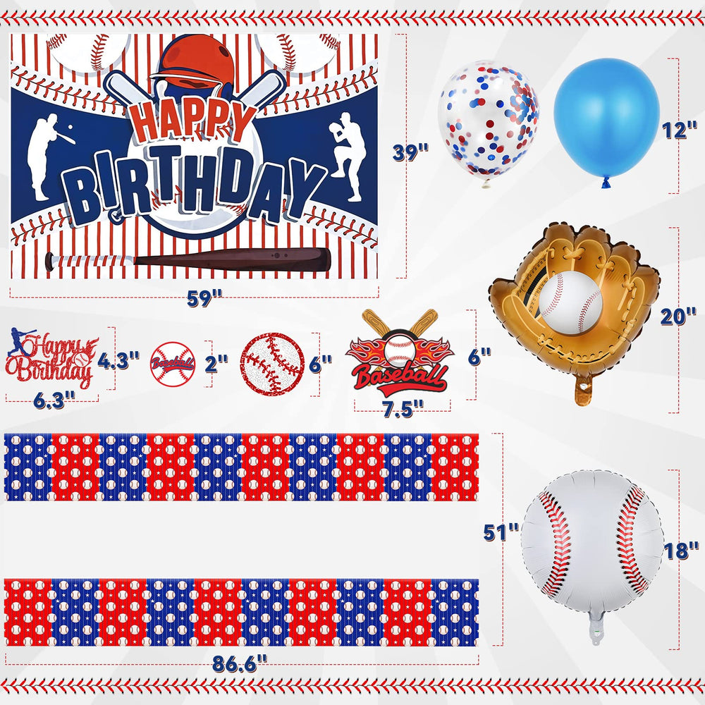 Miucat baseball backdrop creates reusable, photo-friendly party setting