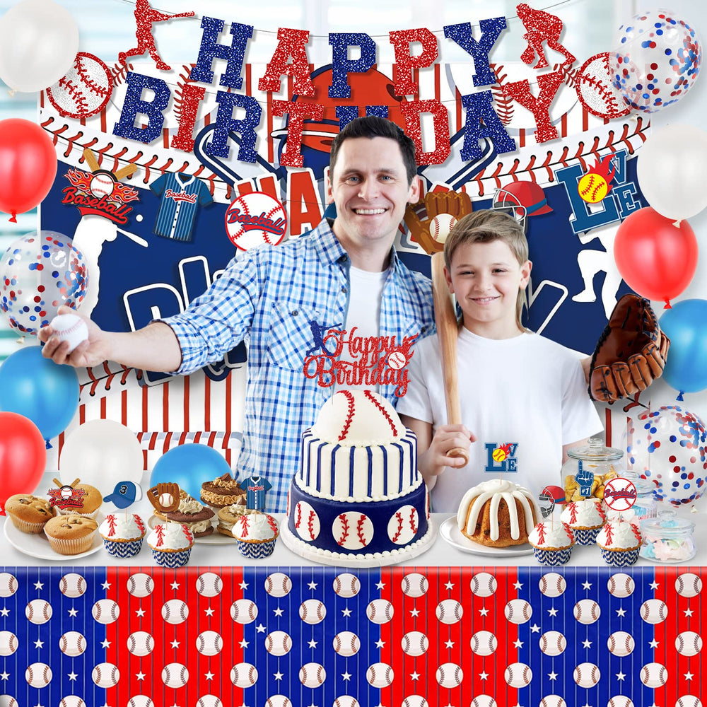 Miucat baseball cake topper adds a focal point for birthday desserts