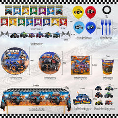 Miucat Monster Truck cups provide spill-friendly serving for party guests