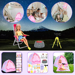 Miunana placemat creates tidy doll meals during outdoor pretend play