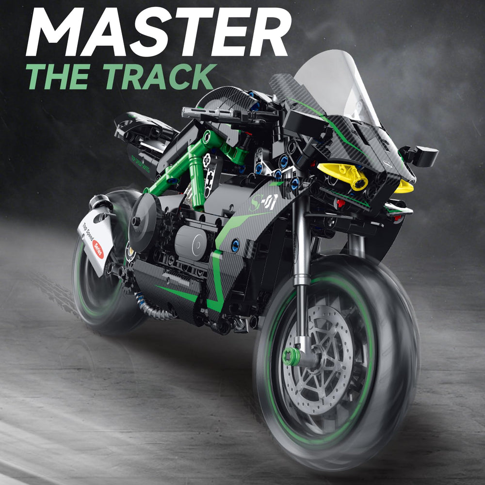 MJDDJA 1:8 motorcycle model working suspension showcases realism