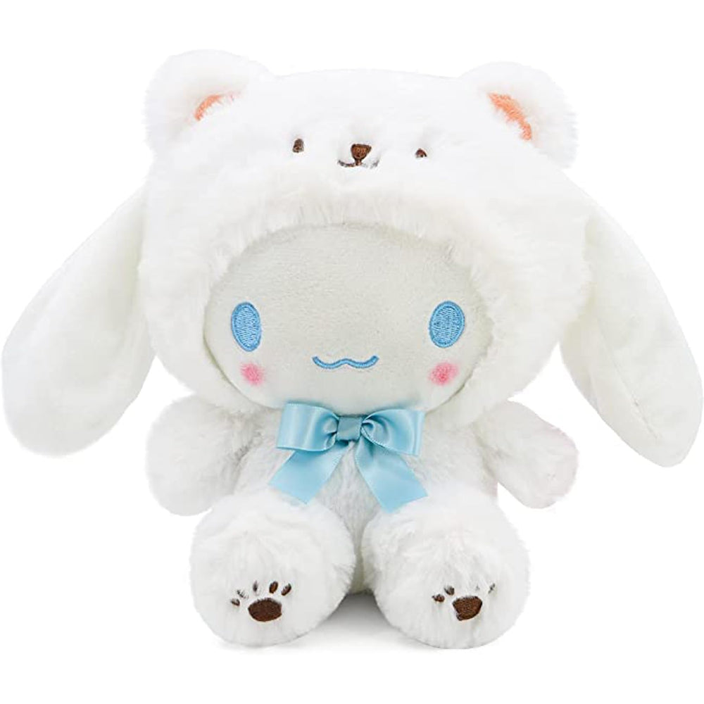 MJJAOQYF white bear plush, cartoon kawaii, cuddly and decorative.