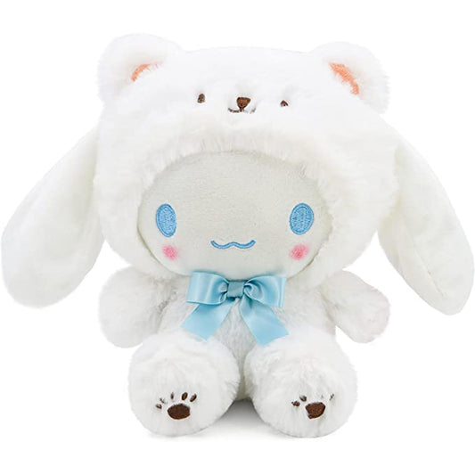 MJJAOQYF white bear plush, cartoon kawaii, cuddly and decorative.