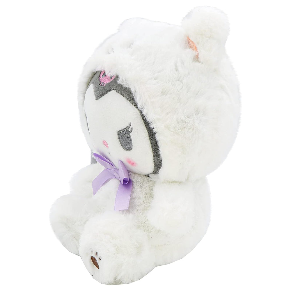 MJJAOQYF cartoon kawaii white bear stitching-detail, showcasing high-quality craftsmanship.