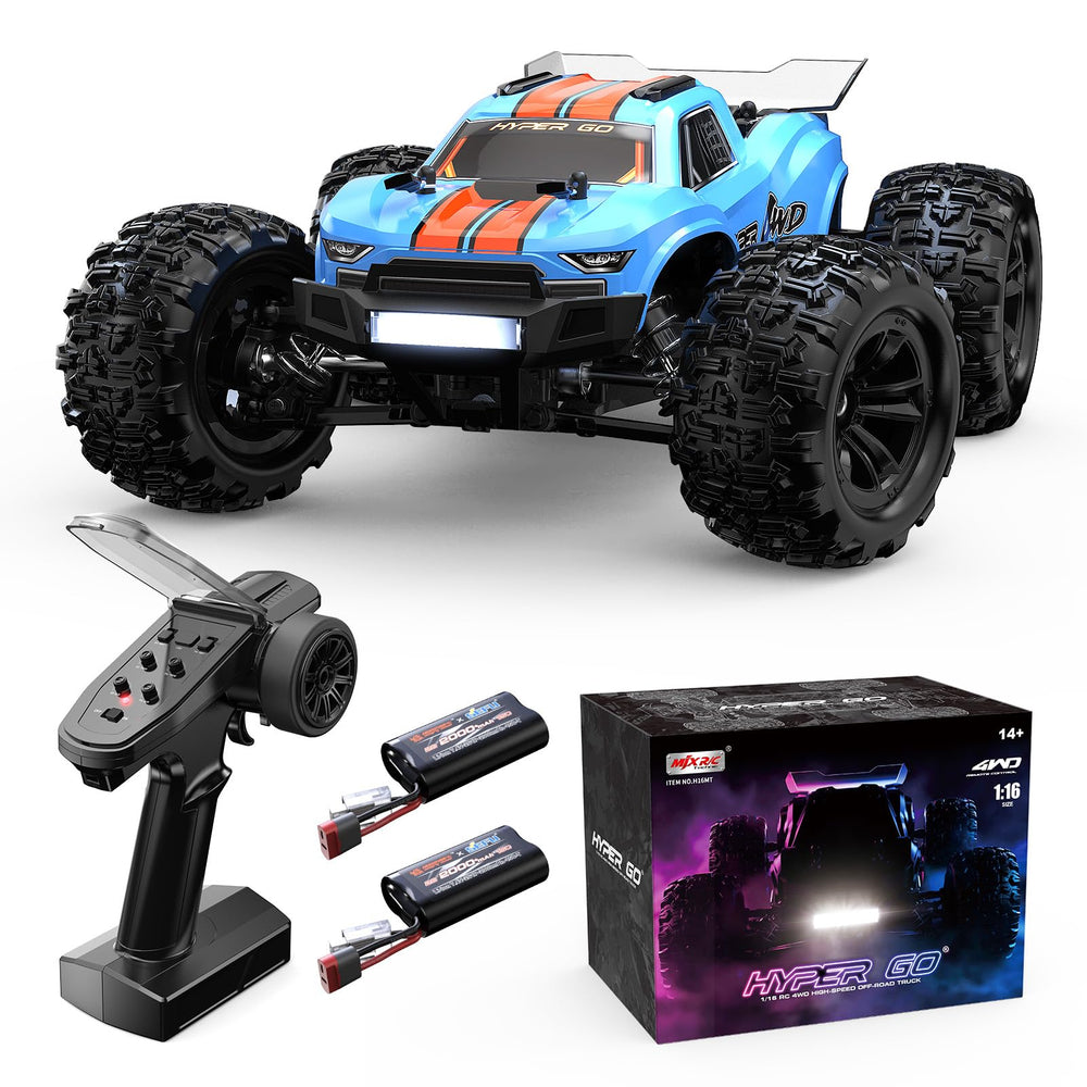 MJX Hyper GO H16MT front view with rugged 4x4 chassis for outdoor fun.
