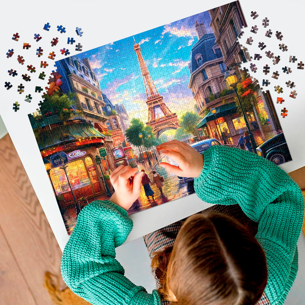 Mjyphdm family game night with versatile 1000-piece puzzles