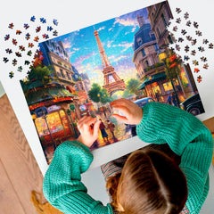 Mjyphdm family game night with versatile 1000-piece puzzles