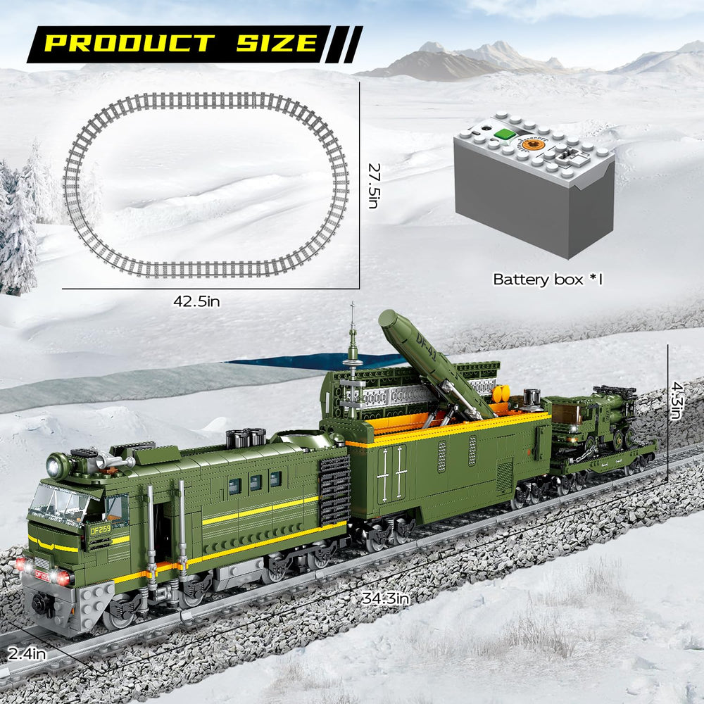 Mkmimo Train Track Assembly shows the complete track system for display and play.