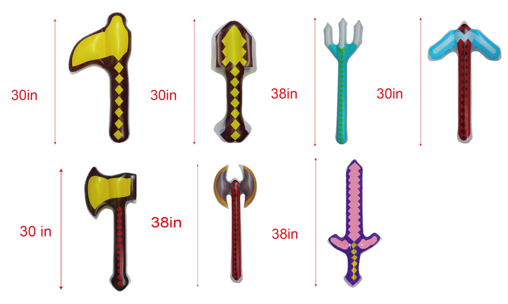 Mkork&fzsx inflatable axe large for interactive games and cosplay