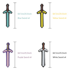 Mkork&fzsx inflatable sword blue with pump for action-packed party fun