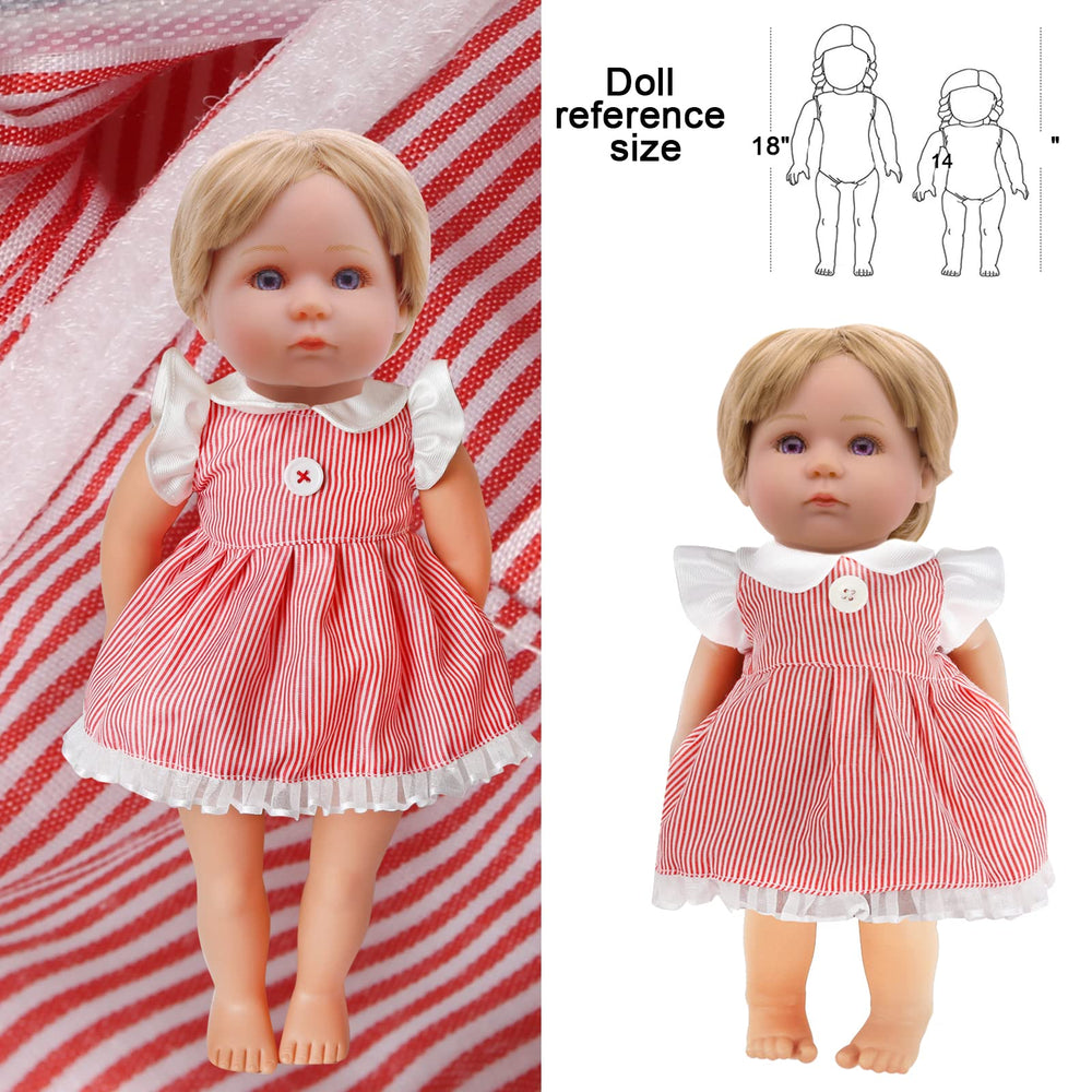 MLcnleS cute doll handbag for organized storage of clothes and accessories.