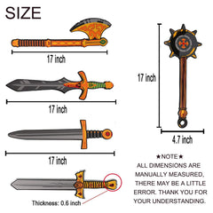 MLcnleS samurai foam sword with vivid colors for creative role-play