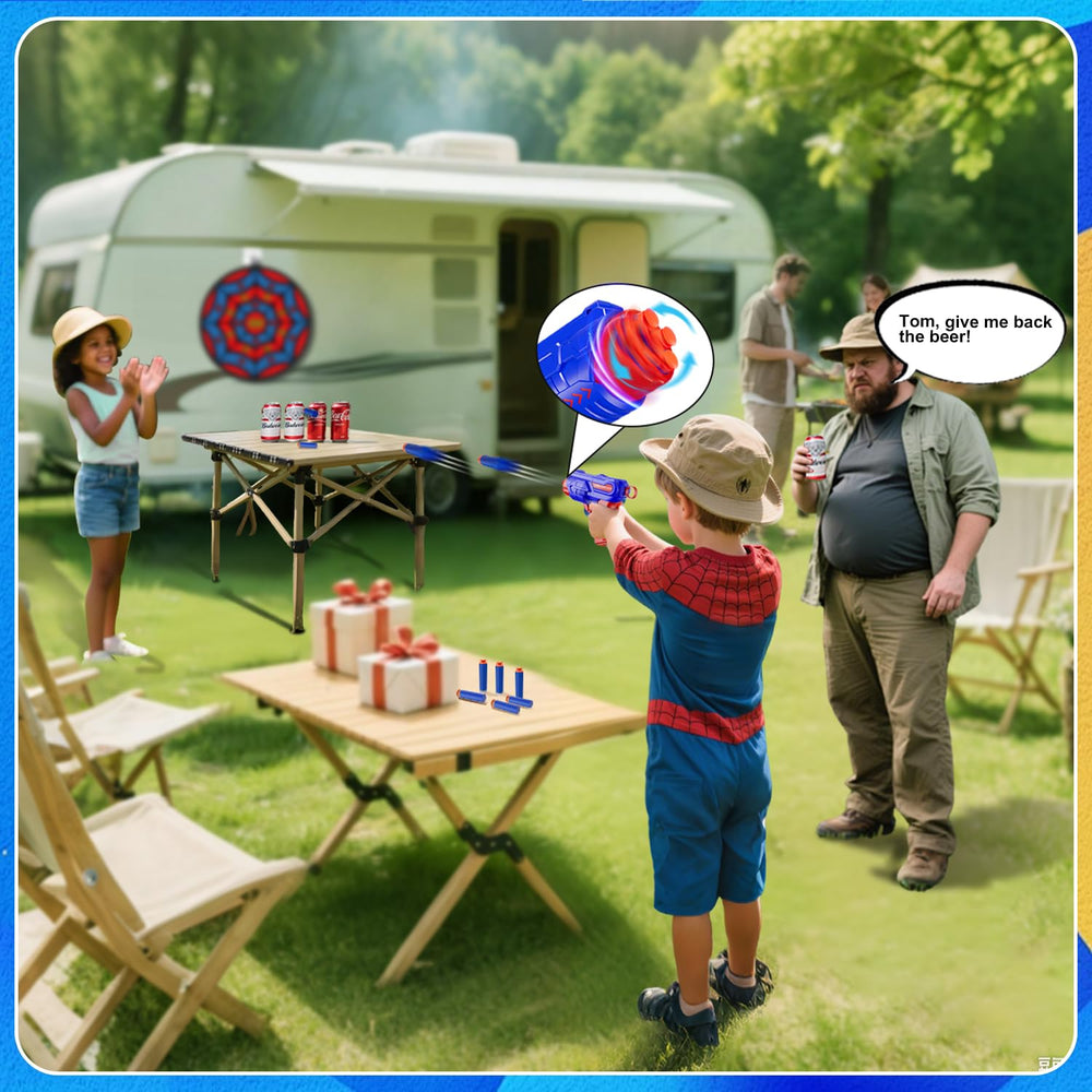 MLD shooting targets stand enhances accuracy practice with friends during play.
