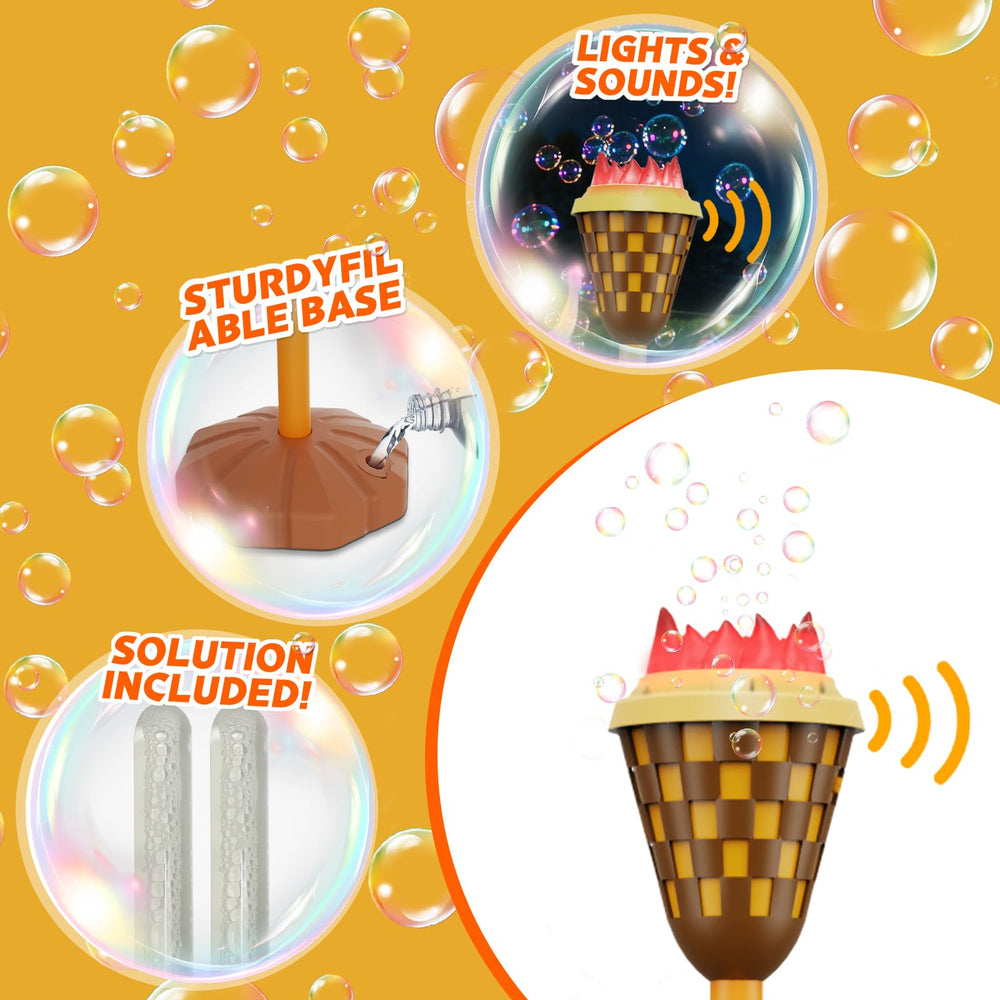 MLDKA bubble machine compact and portable with built-in handle for kids.